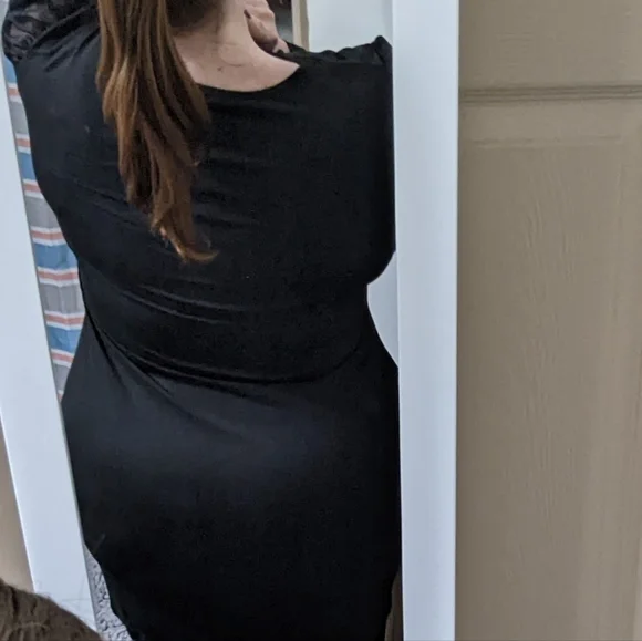 Plus Mesh Panel Cut Out Dress - Picture 10 of 10